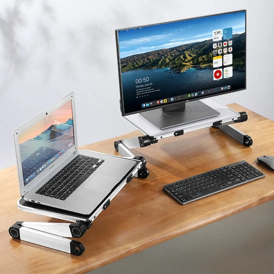 💻 Adjustable Laptop Stand ✨ Foldable & Portable 🧳 Aluminum Cooling Bracket 🧊