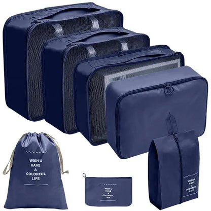 🧳 Travel Packing Organizer Set – 7/8/9/10PCS for Luggage & Wardrobe