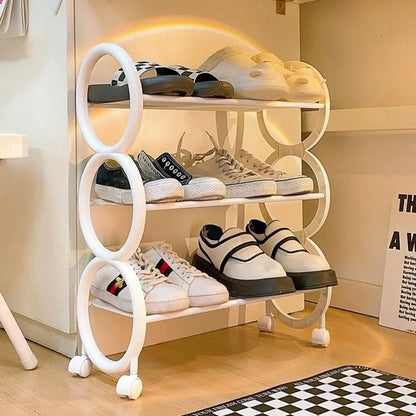 Space Saving Shoe Rack  Nail-Free & Portable  Rustproof Entry Organizer