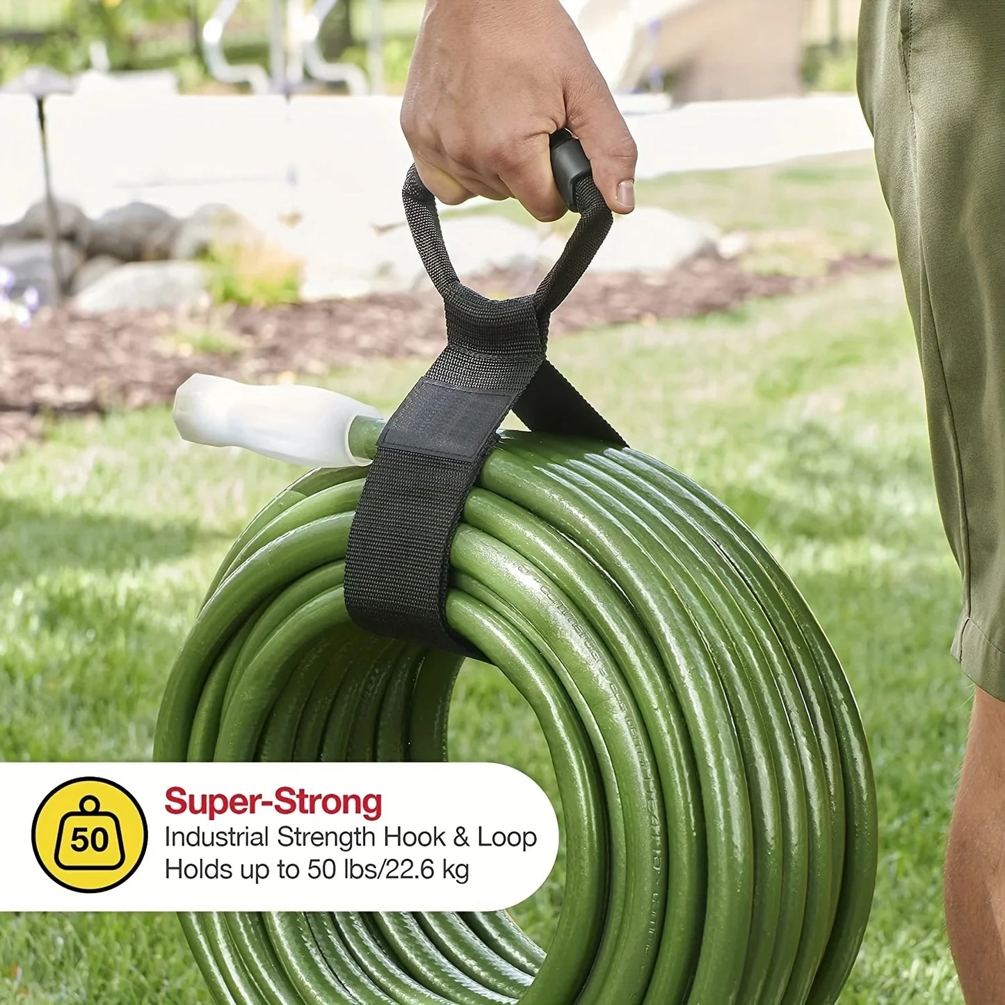 🧰 Heavy-Duty Multipurpose Storage Strap – Wall Hanging Cord & Hose Organizer with Handle (25KG Load)