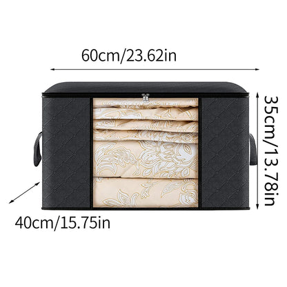 🧺 Large Capacity Clothes Storage Bag – Foldable Blanket Organizer 🧺