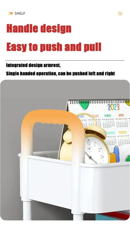🛒 5-Tier Rolling Storage Cart – Mobile Organizer for Kitchen, Bathroom & More 🧺