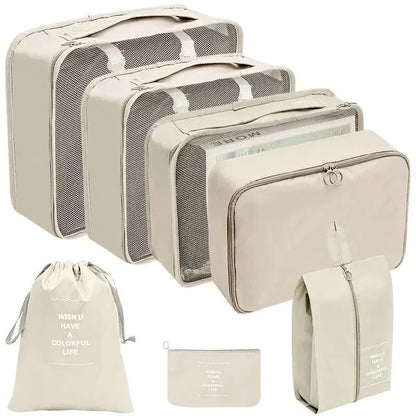 🧳 Travel Packing Organizer Set – 7/8/9/10PCS for Luggage & Wardrobe