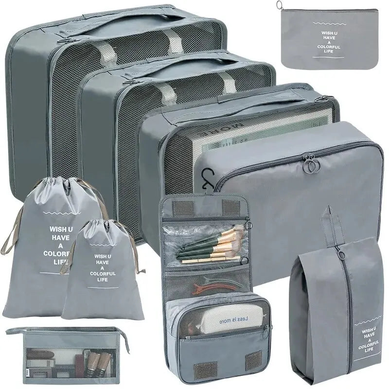 🧳 Travel Packing Organizer Set – 7/8/9/10PCS for Luggage & Wardrobe