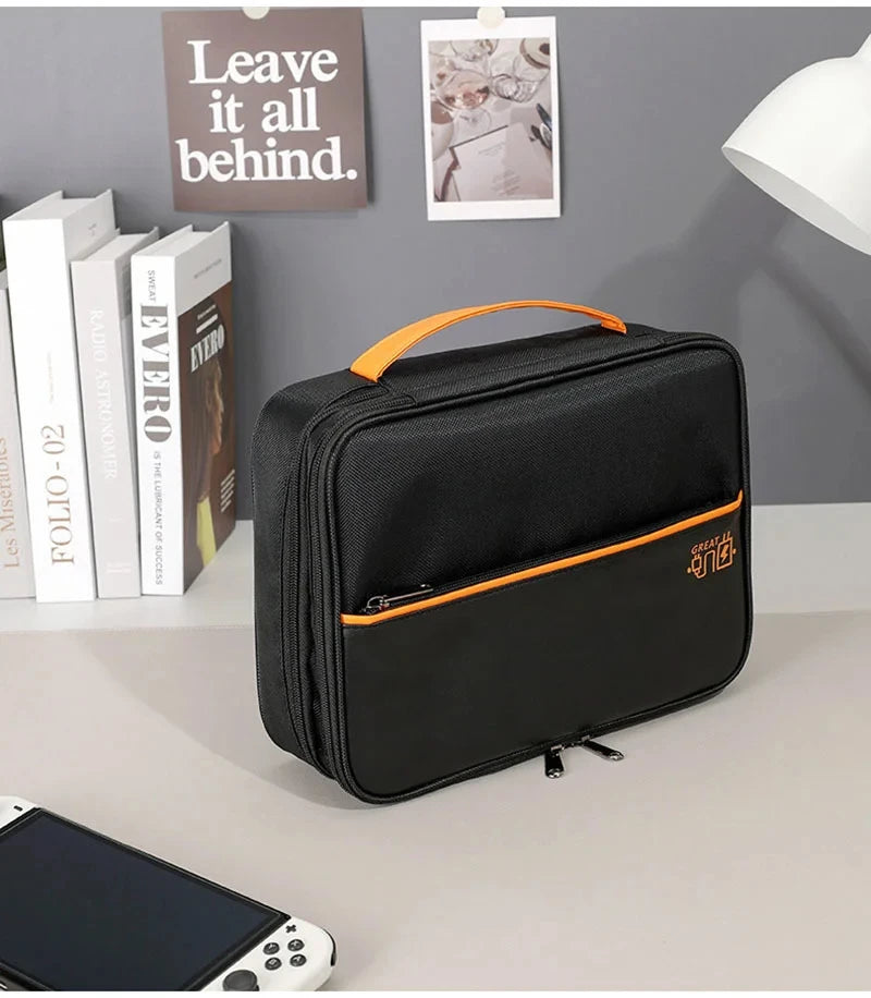 💼 Digital Cable Storage Bag – USB Cord, Charger & Power Bank Organizer Travel Case