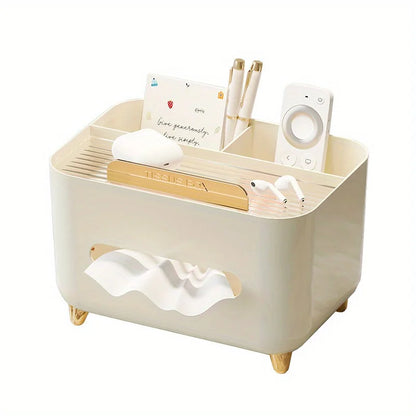 Multifunctional Tissue Box & Remote Organizer – Elegant Storage for Living Room & Coffee Table