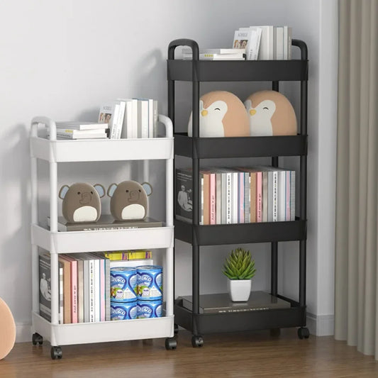 🛒 Kitchen Storage Trolley 🛁 Multi-Tier Utility Cart 🔄 Rolling Shelf Rack 📚