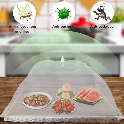 🦟 Foldable Mesh Food Cover – Washable Insect-Proof Dish Protector for Indoor & Outdoor Use 🍽️