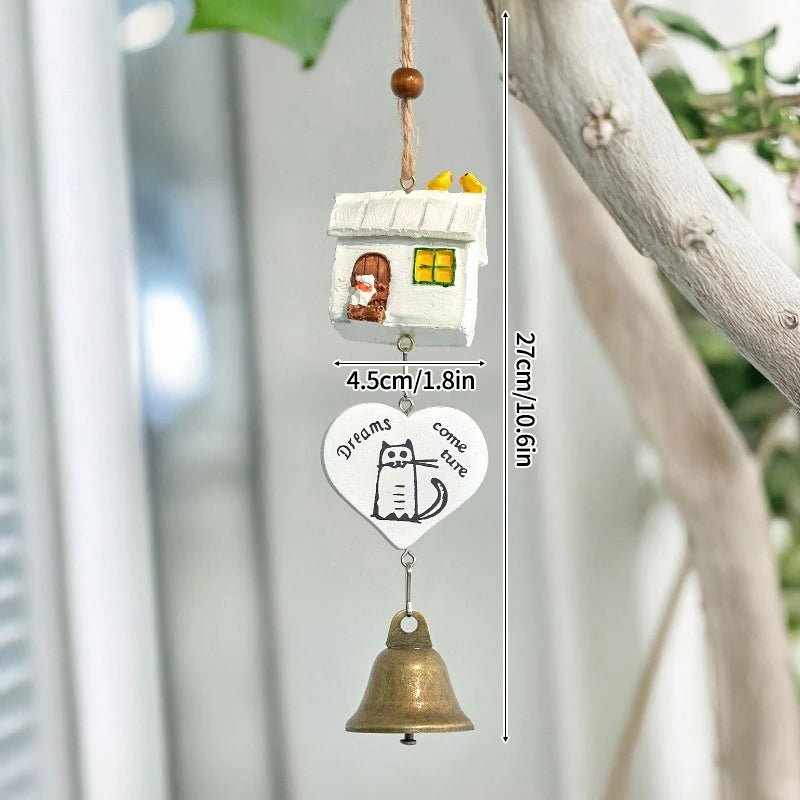 🔔 Wooden Door Bell – Japanese Wind Chime for Home & Garden Decor 🔔