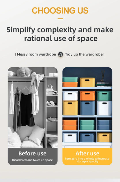 🎨 Colorful Stackable Storage Box 🧺 Tidy Up with Style! 🎨