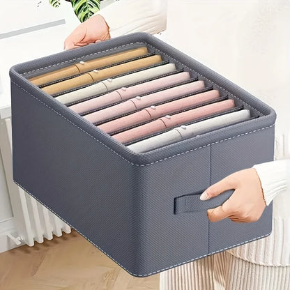 Foldable 6/7/9 Grid Clothes Organizer Box – Keep Your Closet Neat & Tidy!