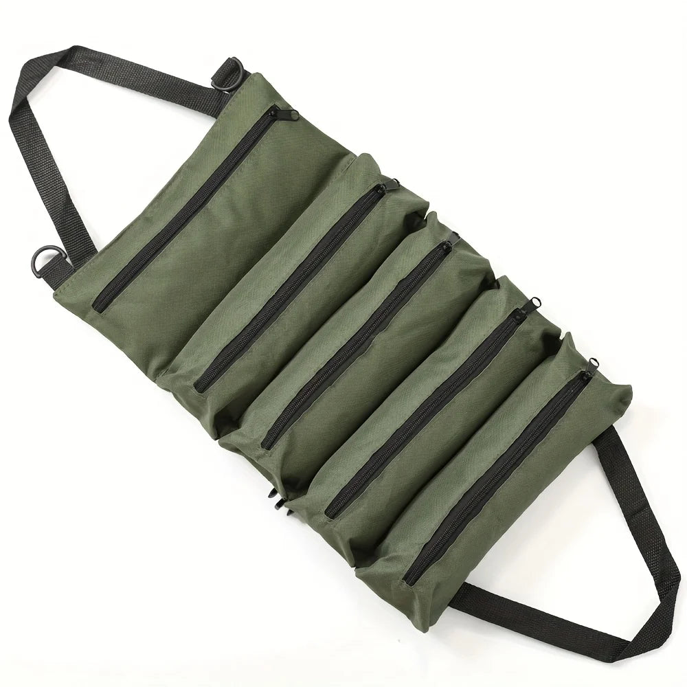 Multifunctional Electrician Tool Roll – Heavy-Duty Nylon Organizer for Mechanics & DIY