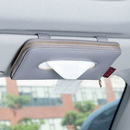 🧻 Car Sun Visor Tissue Holder – Premium PU Leather Organizer