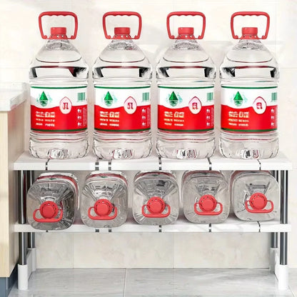 Stackable Telescopic Storage Rack – Closet & Sink Organizer