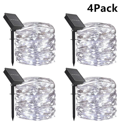 ✨ Solar LED Fairy String Lights – Outdoor Waterproof Garland for Garden & Party ✨