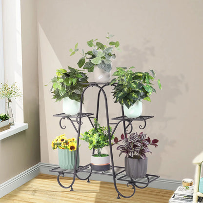 🌿 Metal Plant Stand – Tiered Flower Pot Holder for Indoor & Outdoor Display 🌿