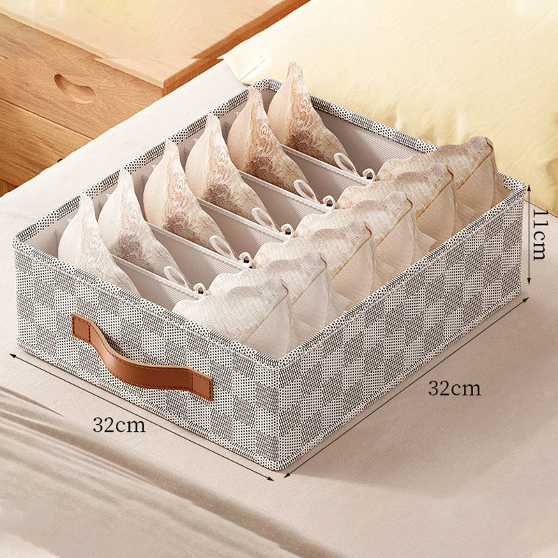 👗 Foldable Underwear & Closet Organizer – Multi-Compartment Box 👗