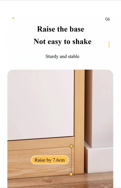 🛏️ Slim Wooden Bedside Table – 3-Drawer Modern Nightstand for Bedrooms 🌙