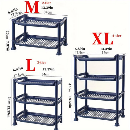 🧼 Plastic Bathroom Countertop Shelf – Multi-Layer Vanity Organizer 🧴