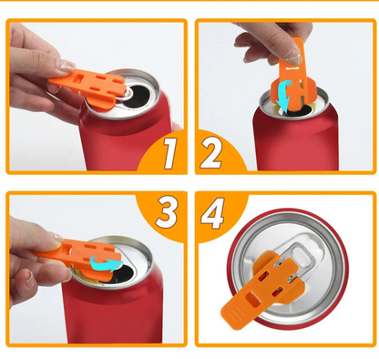 Portable Bottle Opener – Easy Can & Cola Lid Remover – Reusable