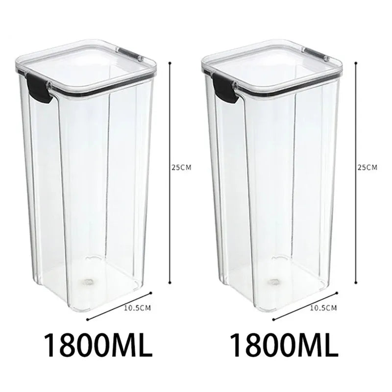 🍽️ Stackable Airtight Food Storage Containers | Clear Kitchen Pantry Boxes 🧂