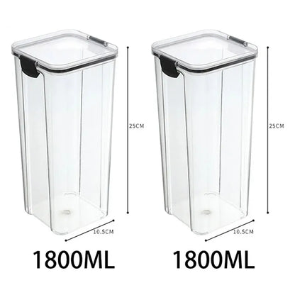 🍽️ Stackable Airtight Food Storage Containers | Clear Kitchen Pantry Boxes 🧂