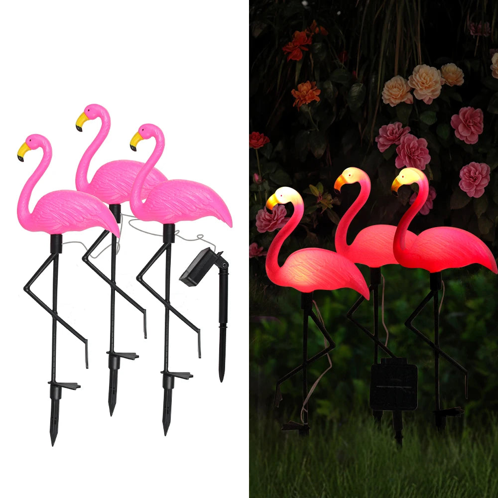 🌸 Solar Flamingo Light – Outdoor Waterproof Lawn Lamp for Garden & Patio 🌸