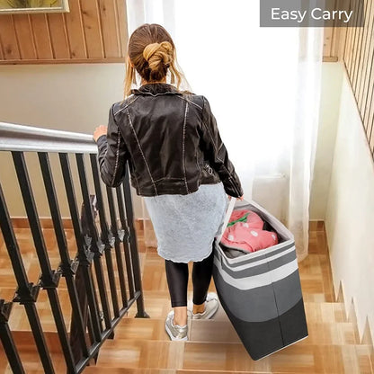 🧺 Foldable Laundry Basket – Waterproof & Space-Saving Dirty Clothes Bin 💧