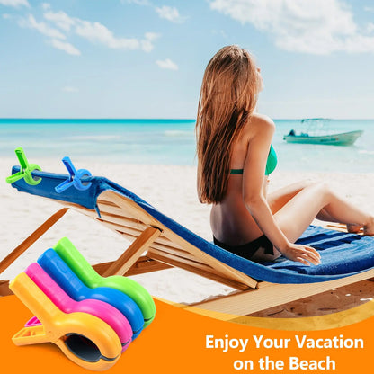 🧷 2/4pcs Heavy Duty Plastic Clips – Secure Your Towels Anywhere! 🏖️