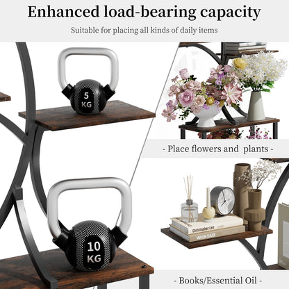 🌿 Multilayered Tree-Shaped Plant Stand – Industrial Style Corner Display 🌿