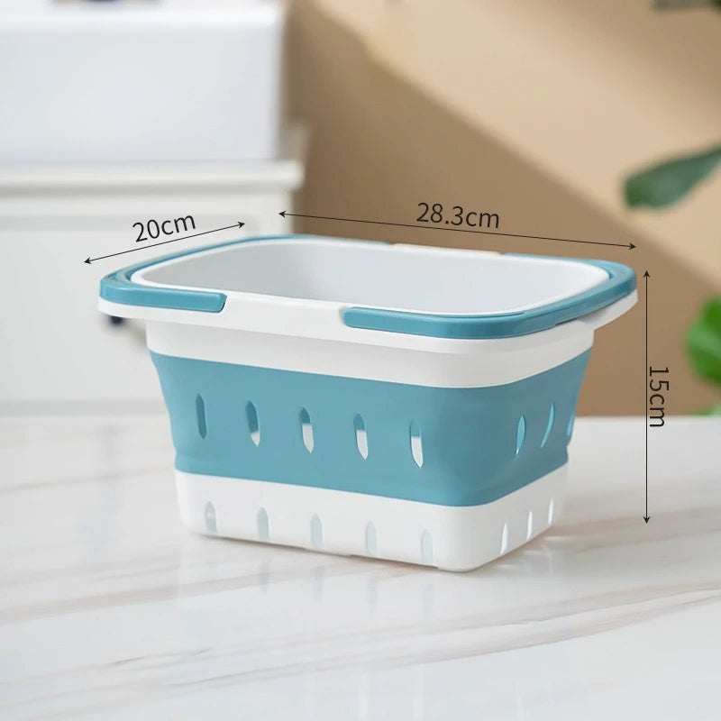 🧺 Foldable Laundry Basket with Handles – Durable Space-Saving Plastic Hamper for Home
