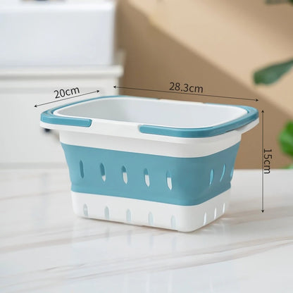 🧺 Foldable Laundry Basket with Handles – Durable Space-Saving Plastic Hamper for Home
