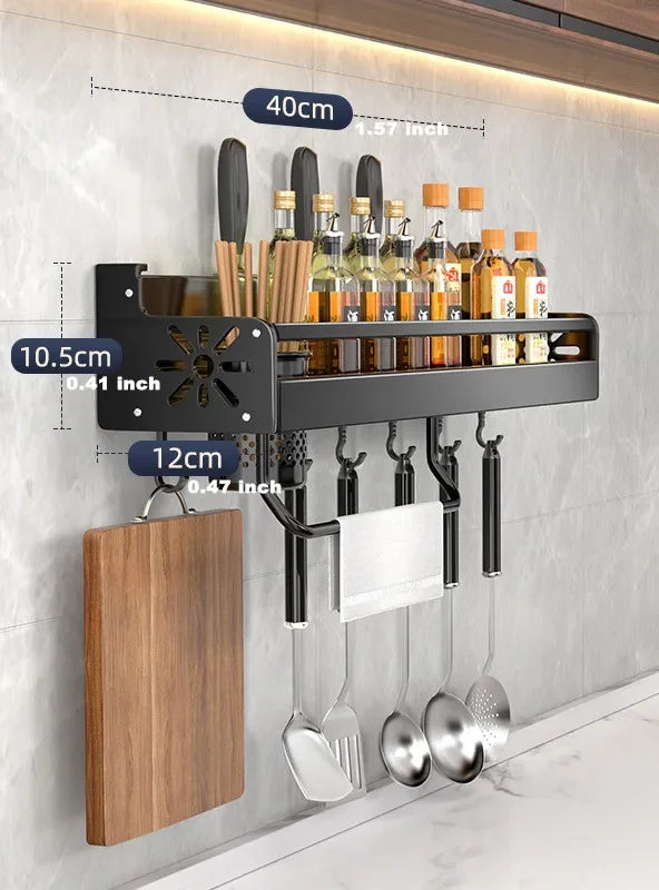 Kitchen Knife & Spice Rack Organizer – Utensil Holder