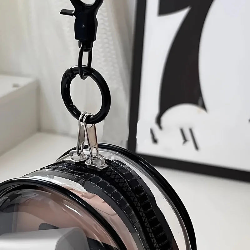 Mini Clear Zipper Storage Bag – Earphone & Charger Organizer