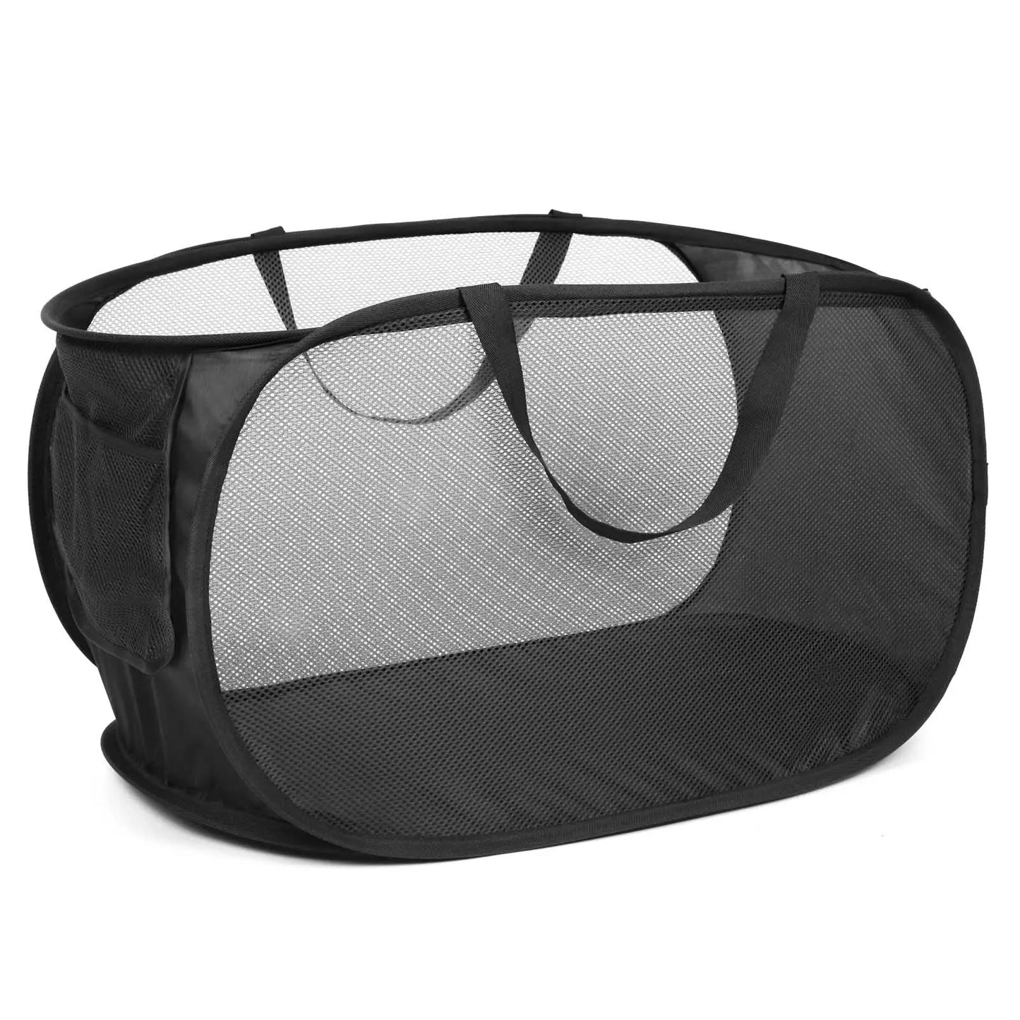 🧺 Foldable Mesh Laundry Hamper – Organise Dirty Clothes in Style! ♻️