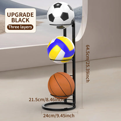 🏀 Kids Ball Storage Rack – Indoor Basketball Football Organizer 🏀