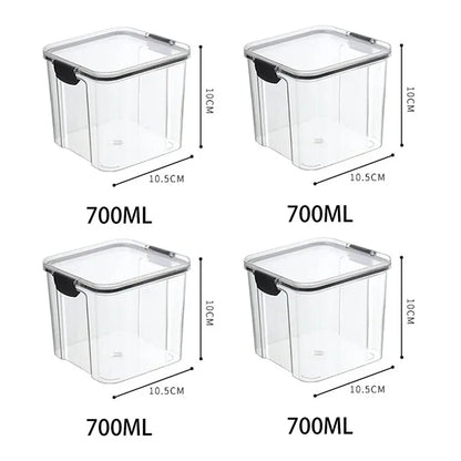 🍽️ Stackable Airtight Food Storage Containers | Clear Kitchen Pantry Boxes 🧂