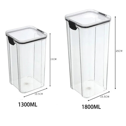🍽️ Stackable Airtight Food Storage Containers | Clear Kitchen Pantry Boxes 🧂