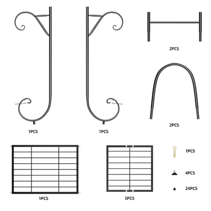 🌿 Metal Plant Stand – Tiered Flower Pot Holder for Indoor & Outdoor Display 🌿