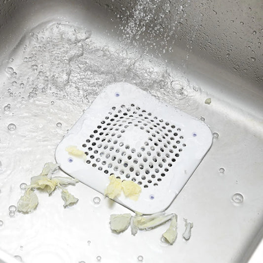 🌀 Silicone Shower Drain Hair Catcher – Anti-Clog Sink Stopper for Kitchen & Bathroom