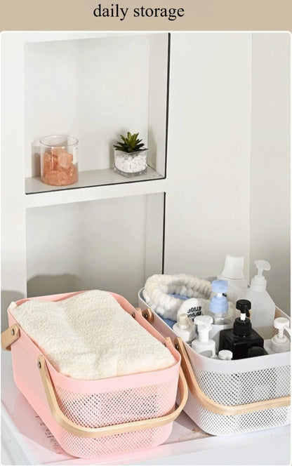 🧺 Fruit & Veggie Drain Basket – Multi-Purpose Storage for Kitchen & Home 🍎🧻