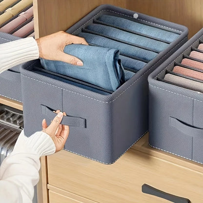 Foldable 6/7/9 Grid Clothes Organizer Box – Keep Your Closet Neat & Tidy!