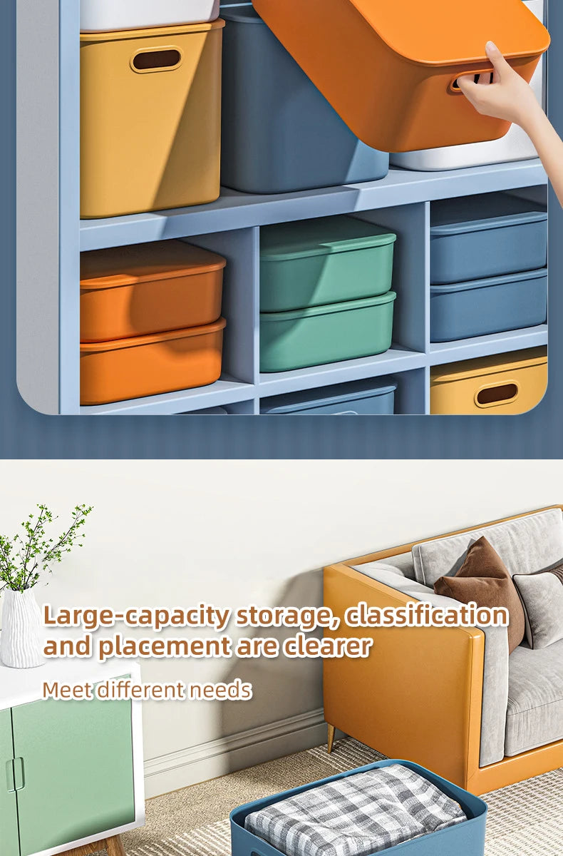 🎨 Colorful Stackable Storage Box 🧺 Tidy Up with Style! 🎨