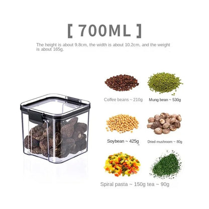🍽️ Stackable Airtight Food Storage Containers | Clear Kitchen Pantry Boxes 🧂