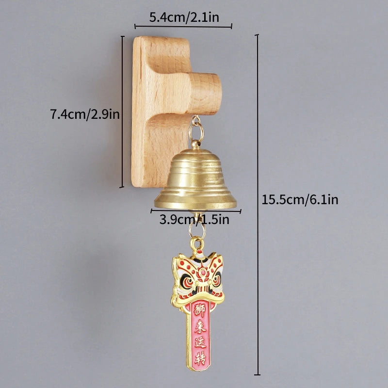 🔔 Wooden Door Bell – Japanese Wind Chime for Home & Garden Decor 🔔