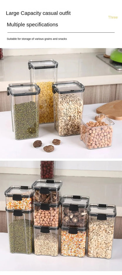 🍽️ Stackable Airtight Food Storage Containers | Clear Kitchen Pantry Boxes 🧂