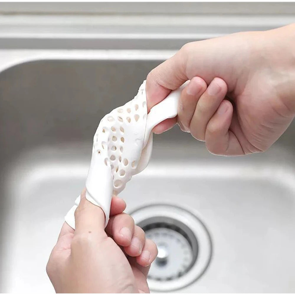 🌀 Silicone Shower Drain Hair Catcher – Anti-Clog Sink Stopper for Kitchen & Bathroom
