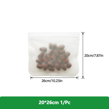 Reusable Food Storage Bags – Freezer & Ziplock Set – 1/5/10 Pcs