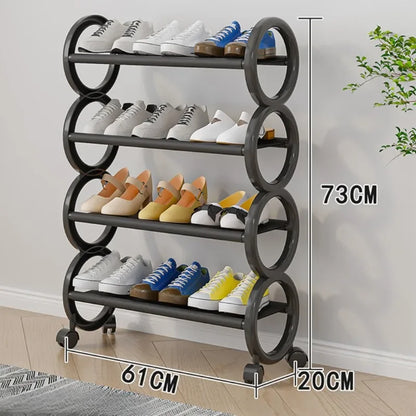 Space Saving Shoe Rack  Nail-Free & Portable  Rustproof Entry Organizer