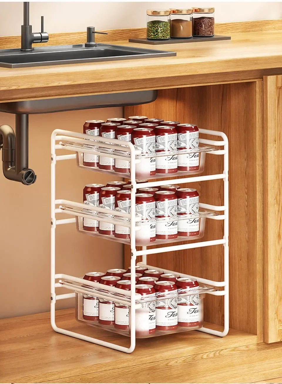 🍅 Kitchen Storage Rack – Multi-Tier Pull-Out Organizer for Veggies & More 🧅